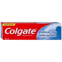 Зубная паста "Colgate" Крепкие зубы с фторидом, свежее дыхание  100мл  29937