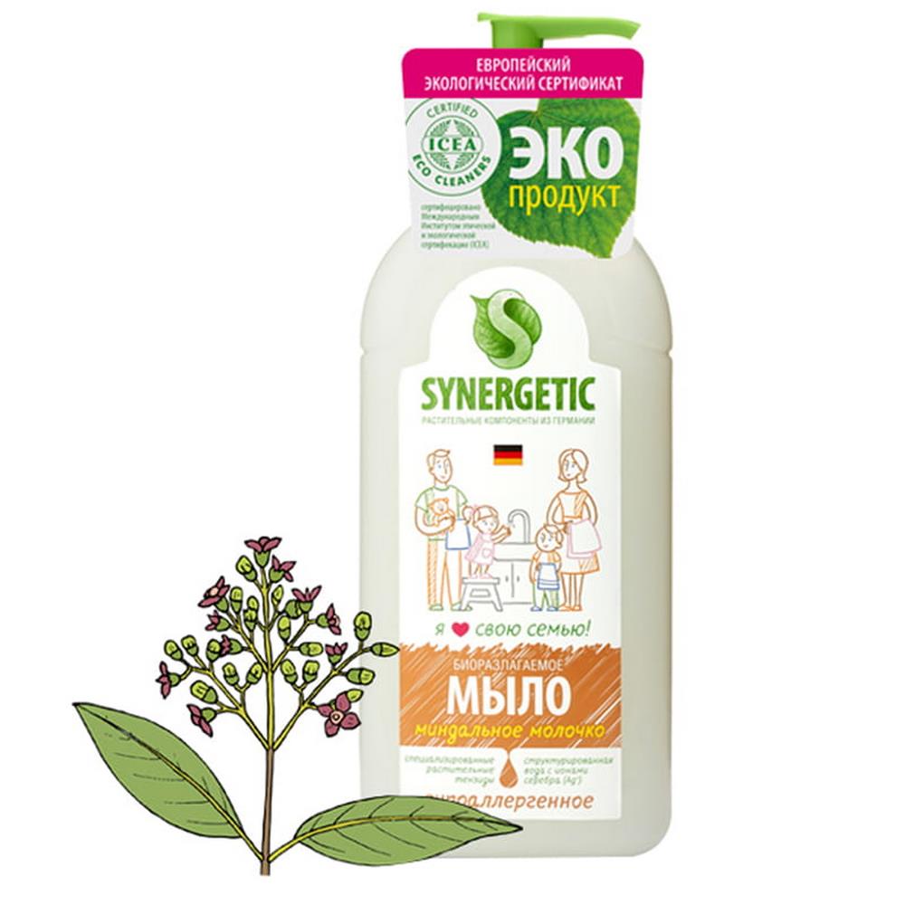 Мыло жидкое детское "Synergetic" Миндальное молоко, 500мл 58465