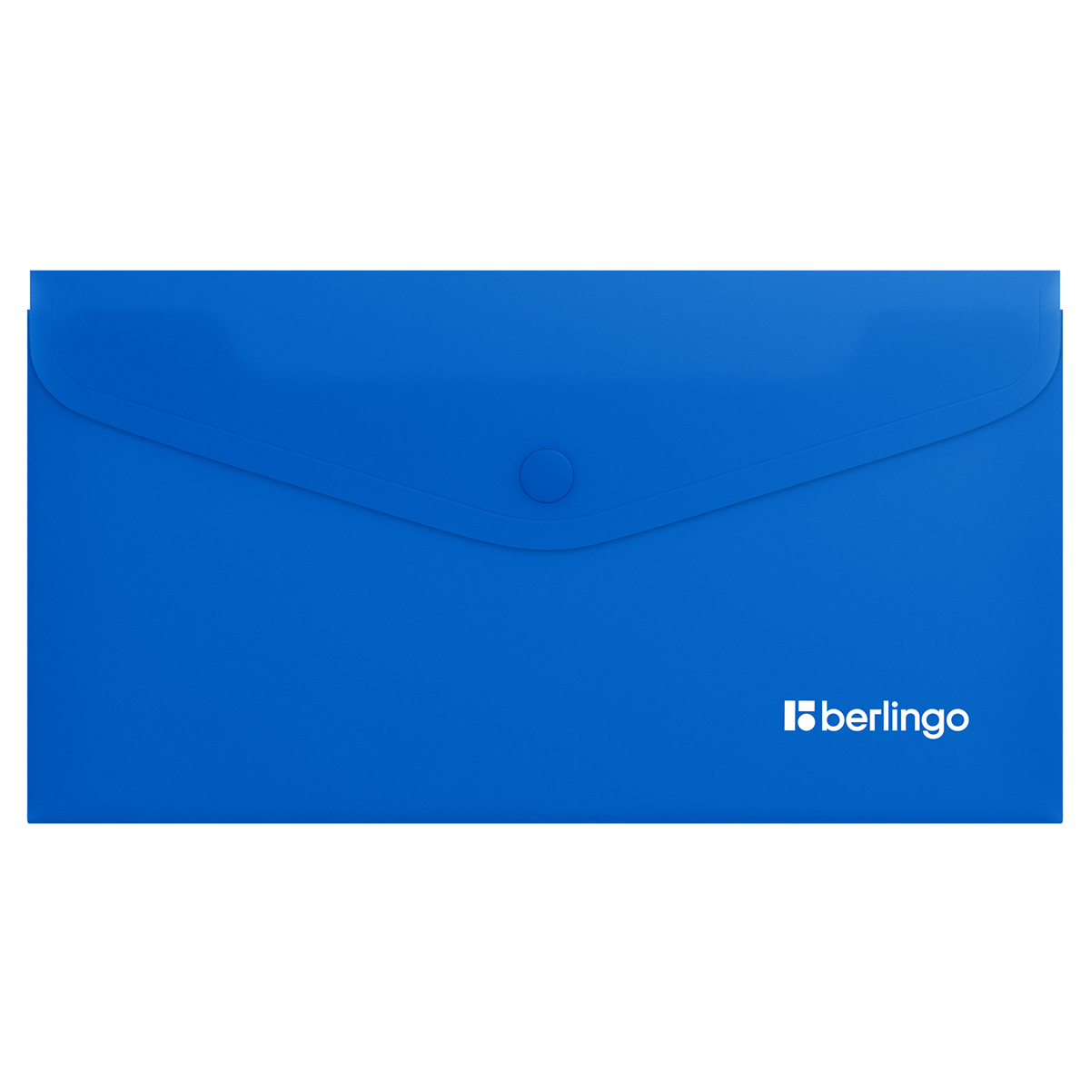 Папка-конверт пластиковая на кнопке C6, 200мкр непрозрачная синяя "Berlingo" Soft Touch EFb_C6981