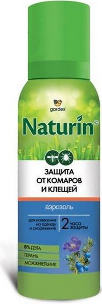 Спрей от комаров, клещей "Naturin" универсальный, 100мл 28312
