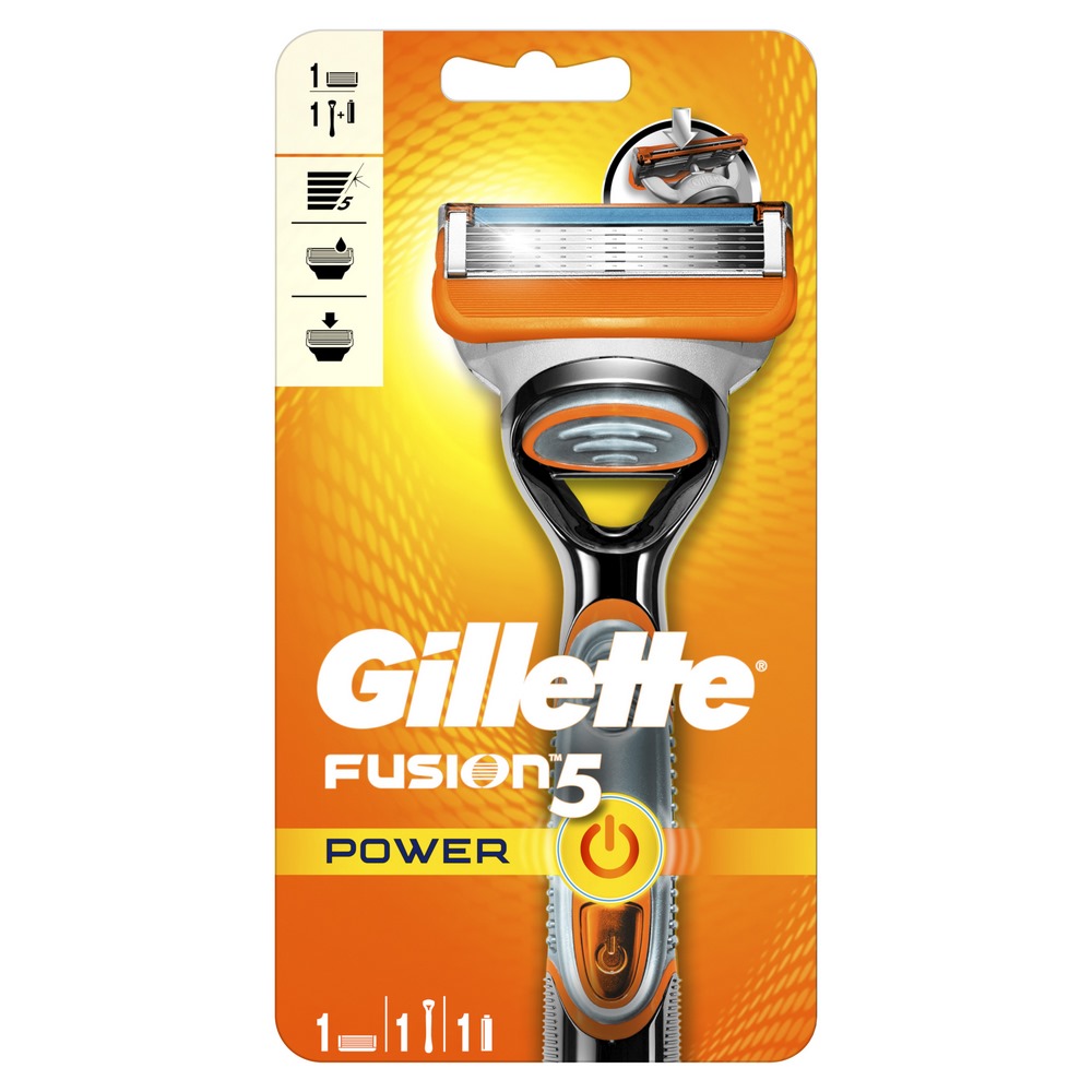 Станок для бритья "Gillette" Fusion 5 Power, 5 лезвий, 1шт 09744