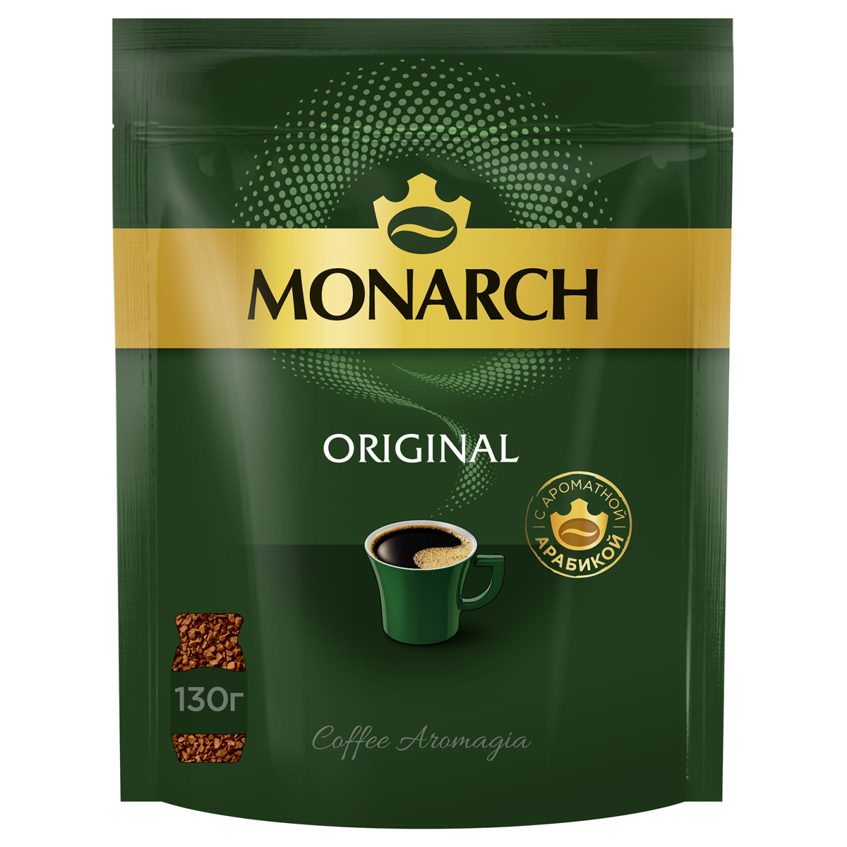 Кофе растворимый "Jacobs" Monarch original, 130гр 72774
