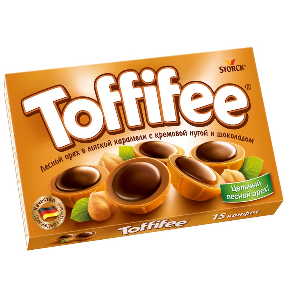 Набор конфет "Storck" Toffifee, лесной орех в мягкой карамели, 125гр 275487