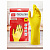 Перчатки для уборки "Office Clean" Премиум, M, резиновые, желтые 337384