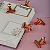 Зажим для бумаг 25мм золотой "Meshu" Rose Gold 6шт MS_41601