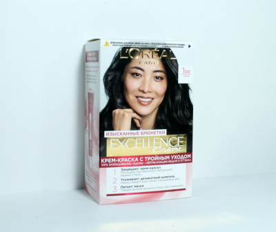 Краска для волос "Loreal" Excellence creme, черный, 81089